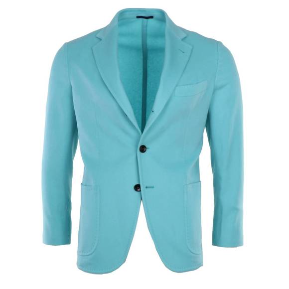 NEW SARTORIO men's summer cashmere soft coat in tiffany blue